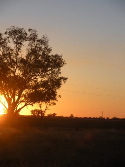 Sunset at the Punmu community